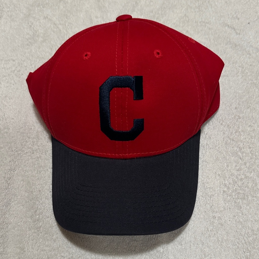 Cleveland Guardians Adjustable Red and Navy Baseball Cap